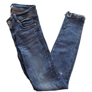 Zara Trafuluc denim Skinny Ripped Jeans
